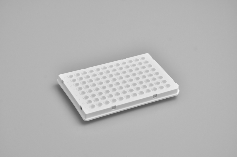 Semi-skirted 0.1mL 96-well qPCR Plate (white, with optically clear sealing film)